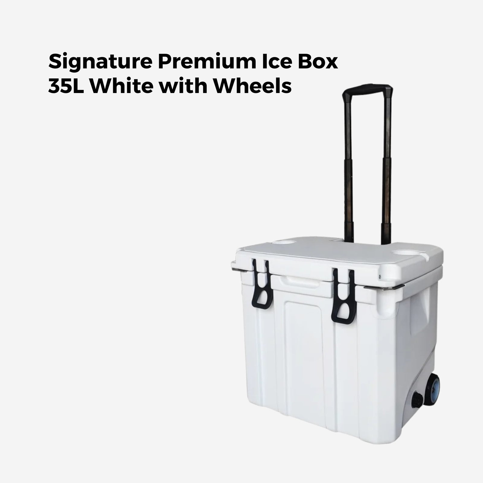 Signature Premium Ice Box 35L White with Wheels